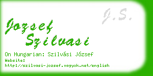 jozsef szilvasi business card